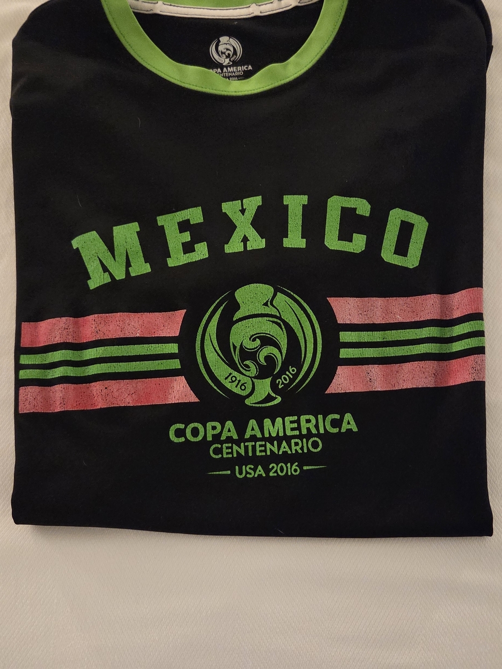 Mexico Copa America Centenario Black & Green Mens Tee